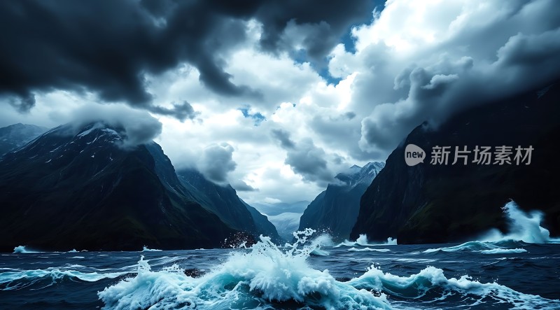 风暴肆虐的海峡