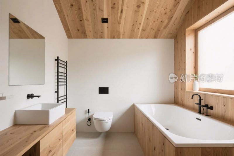 现代简约浴室场景