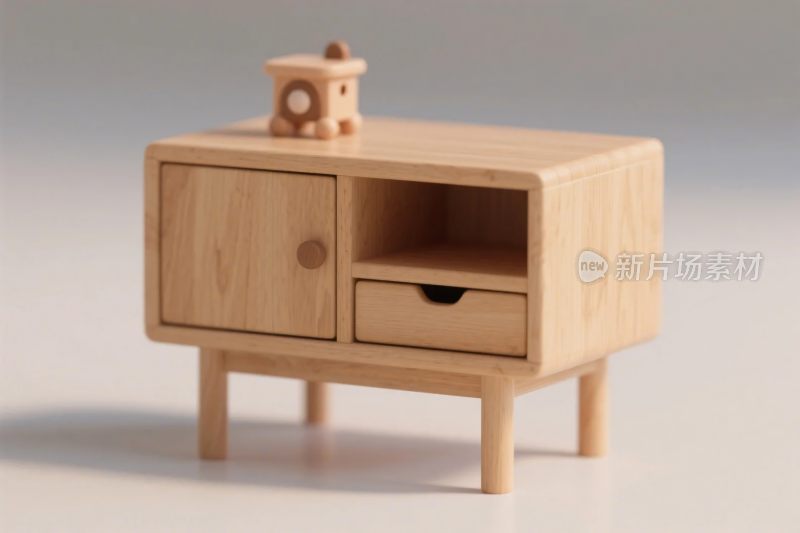木质迷你收纳柜模型
