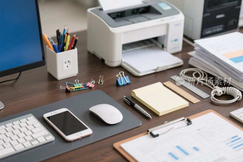 办公桌面办公场景