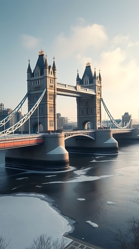 伦敦塔桥冬日美景