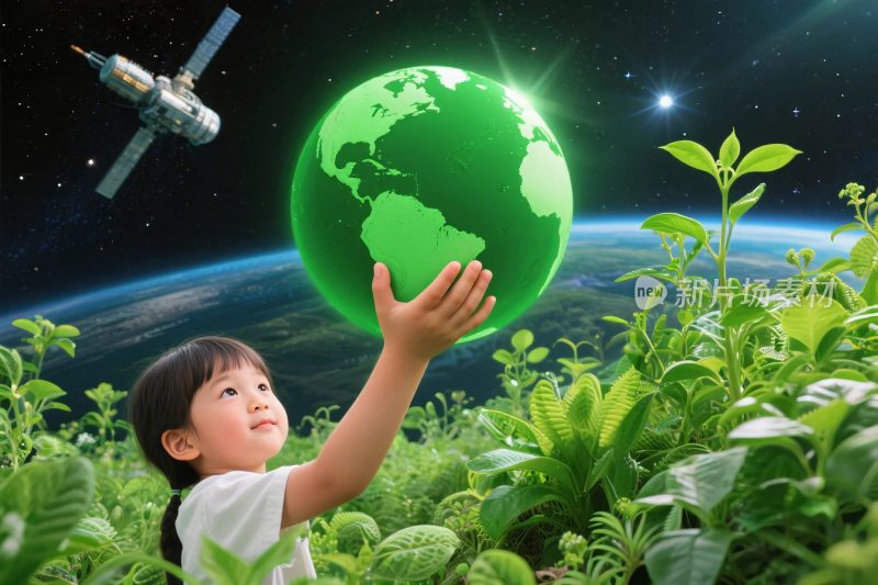环保地球守护插画