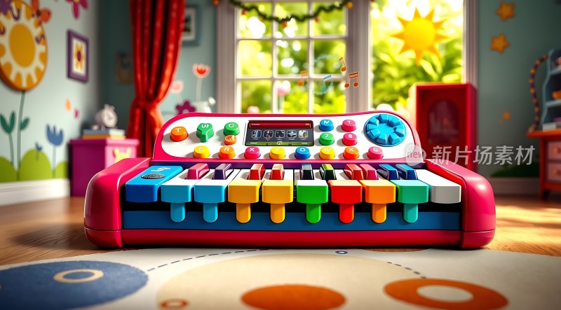 彩色钢琴键盘儿童玩具