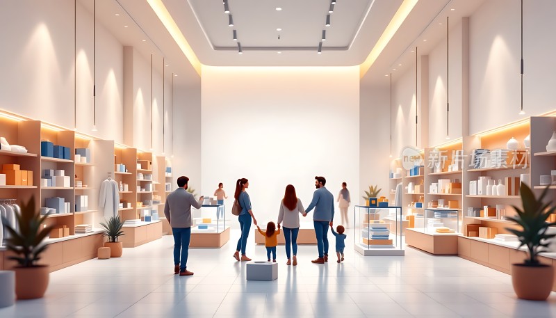 新店场景材料展示