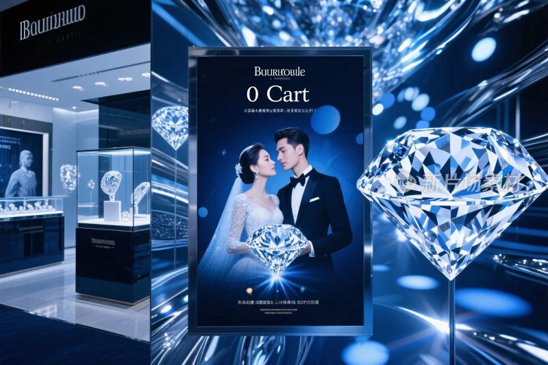 珠宝婚纱钻石宣传海报