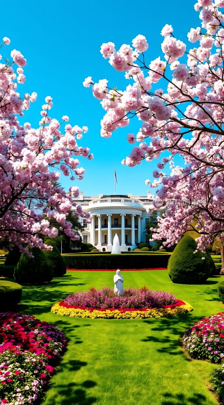 白宫春色满园