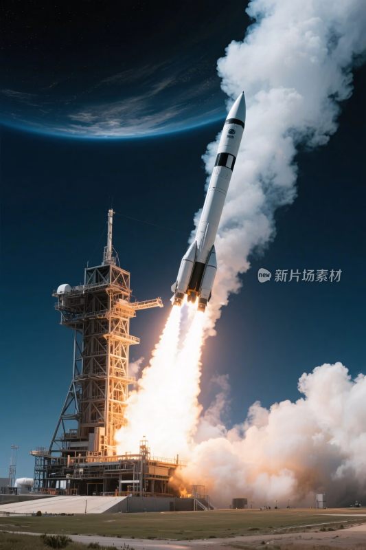 火箭发射升空场景
