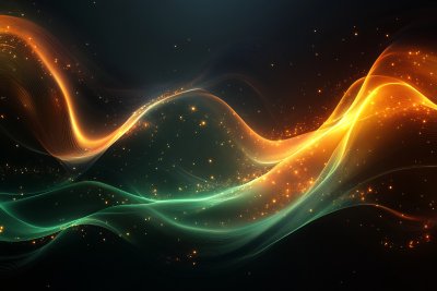 炫彩流动光线背景图 炫彩流动光线背景图