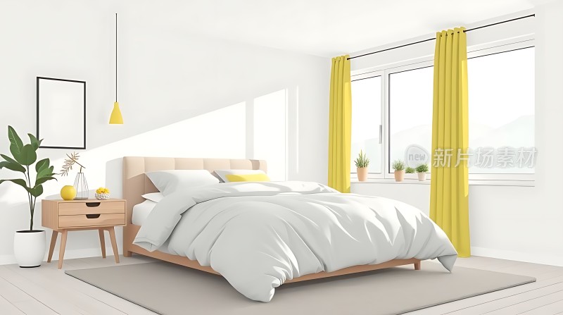 简约卧室阳光明媚温馨舒适