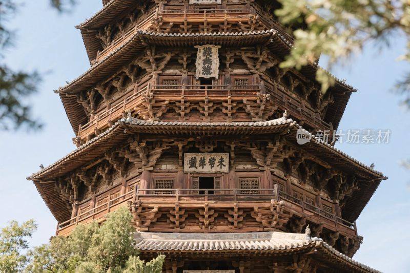 古建木塔风光摄影