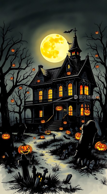 万圣节之夜鬼屋惊魂