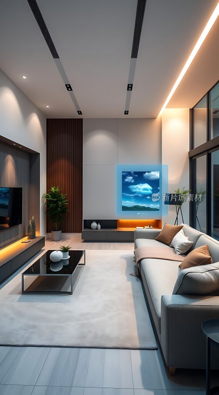 现代客厅设计简约大气舒适宜人