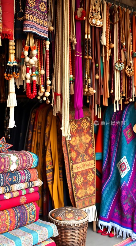 色彩斑斓的手工艺品集市