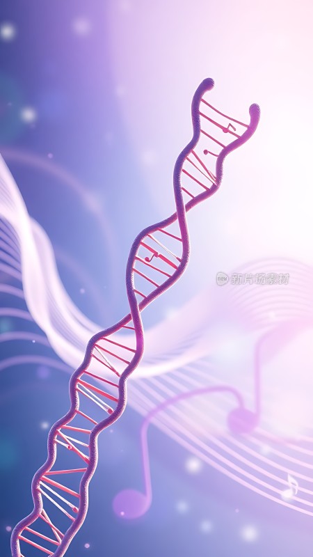 紫色DNA螺旋结构
