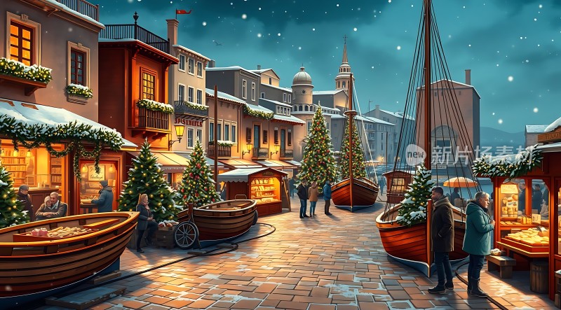 圣诞集市夜市