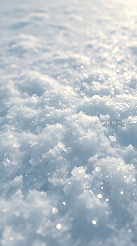 雪地上的晶莹剔透