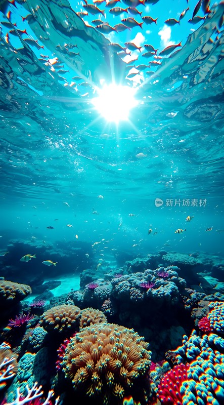 阳光下的海底世界