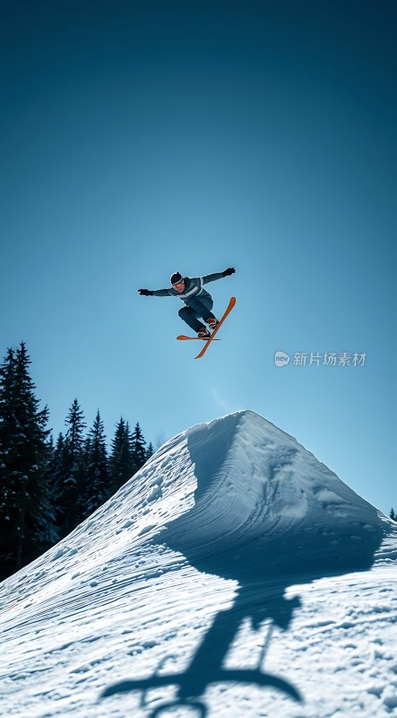 雪地飞跃挑战极限！