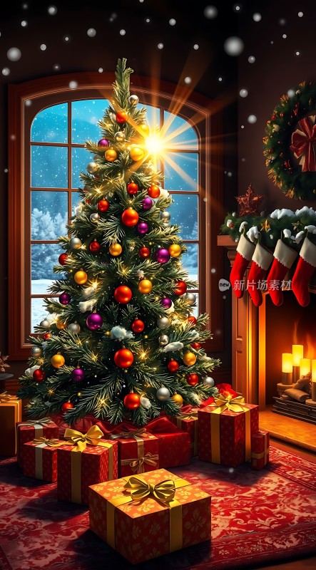 圣诞树下的温馨礼物