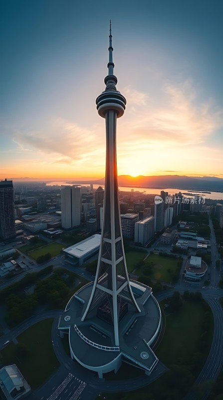 东方明珠日落美景