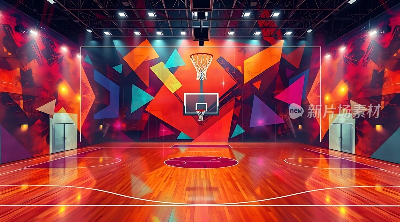 篮球场新片场素材