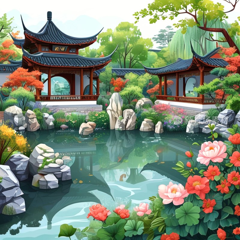 郑州园博园水乡景致