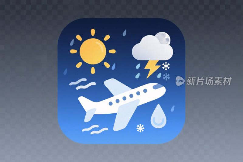 天气与航班图标