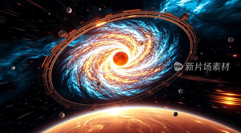 星际旋涡与神秘星球