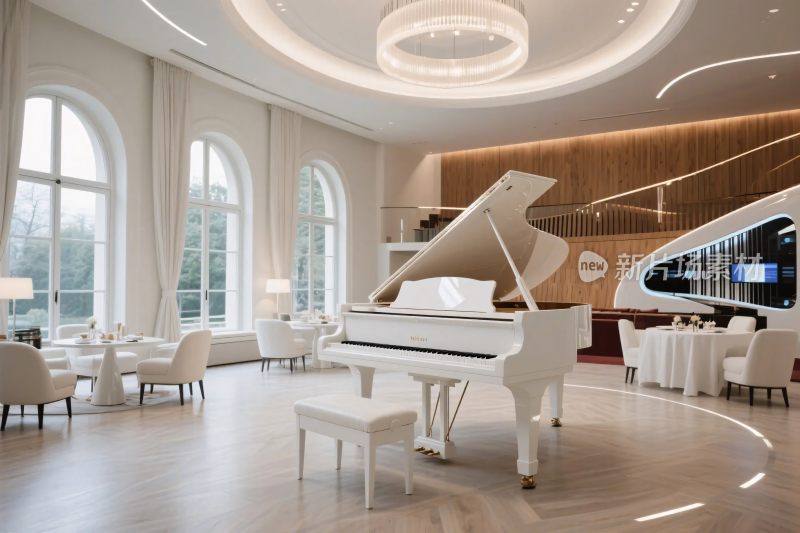 豪华宴会厅钢琴场景