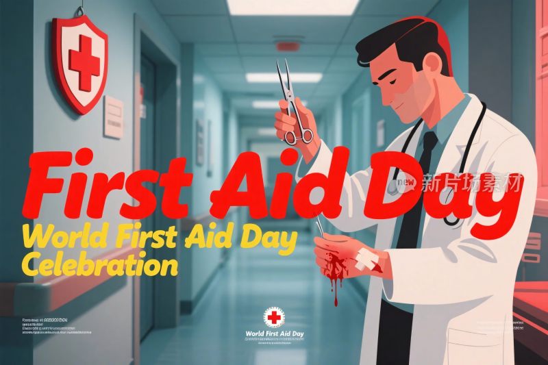 医疗急救日宣传插画