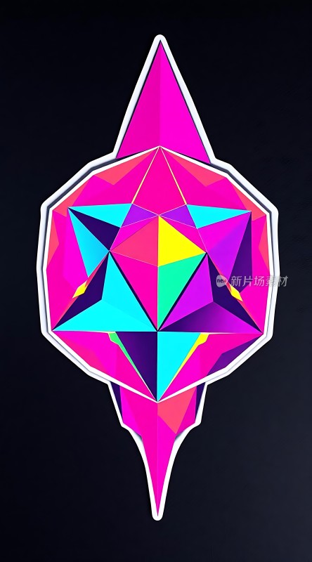 多彩几何艺术图案