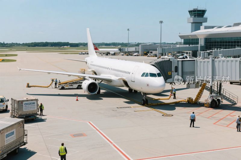 机场飞机停靠场景