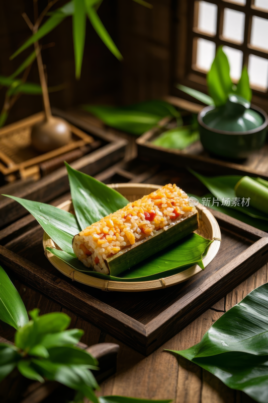 竹筒饭中国传统经典美食中式家常美味食物