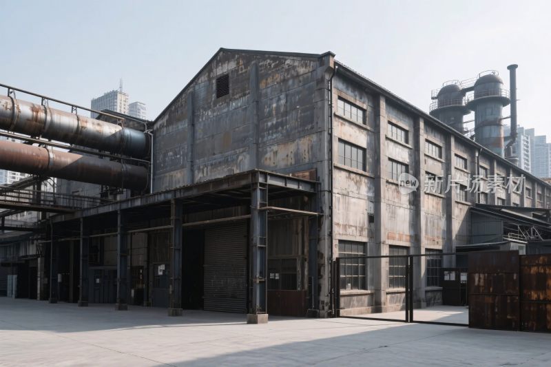 老工业厂房外景场景