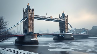 伦敦塔桥雪景 伦敦塔桥雪景