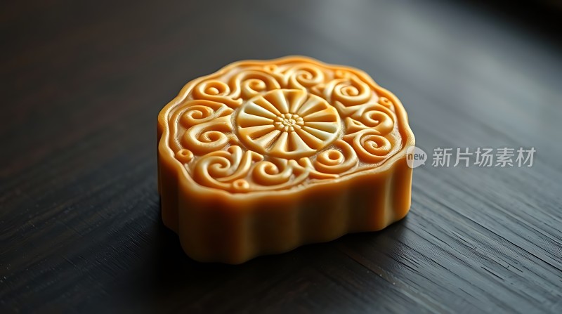 传统月饼精致图案美味传承