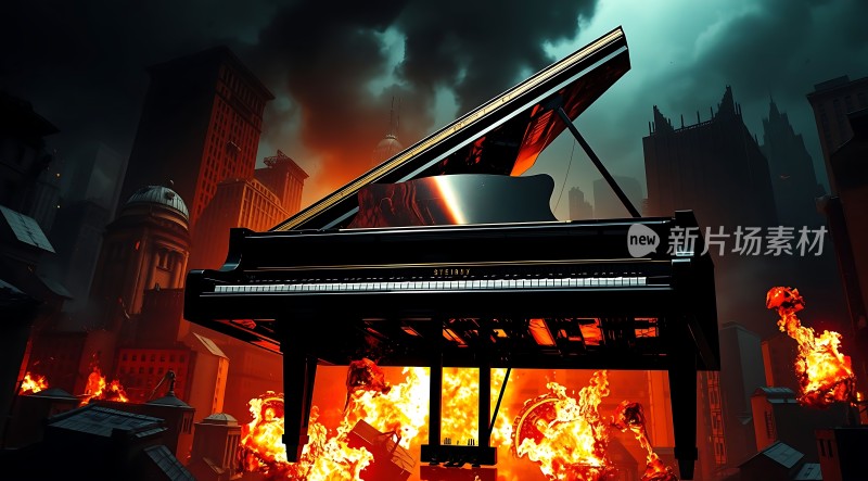 钢琴与火焰末日之城
