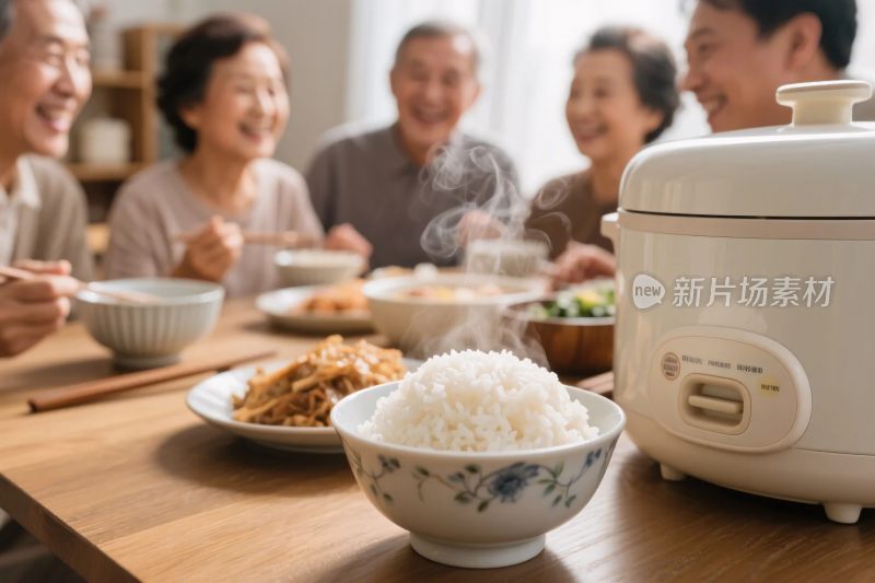 家庭聚餐美食场景