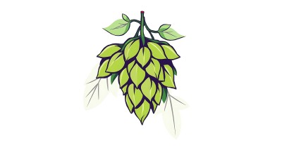 绿色啤酒花串挂图 绿色啤酒花串挂图