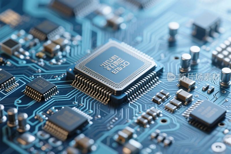 电路板芯片特写