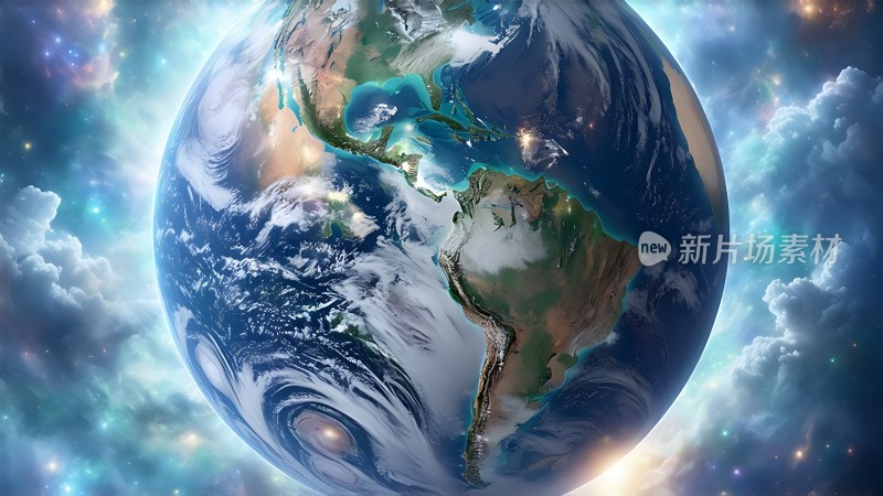 地球之美美洲与宇宙的壮丽画卷