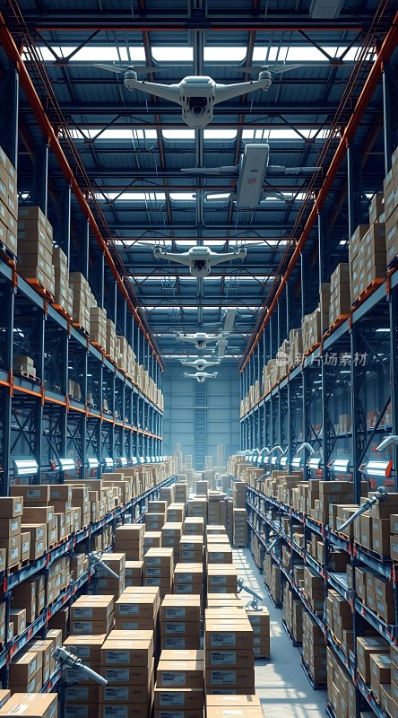 智能仓库无人机与机器人协同作业