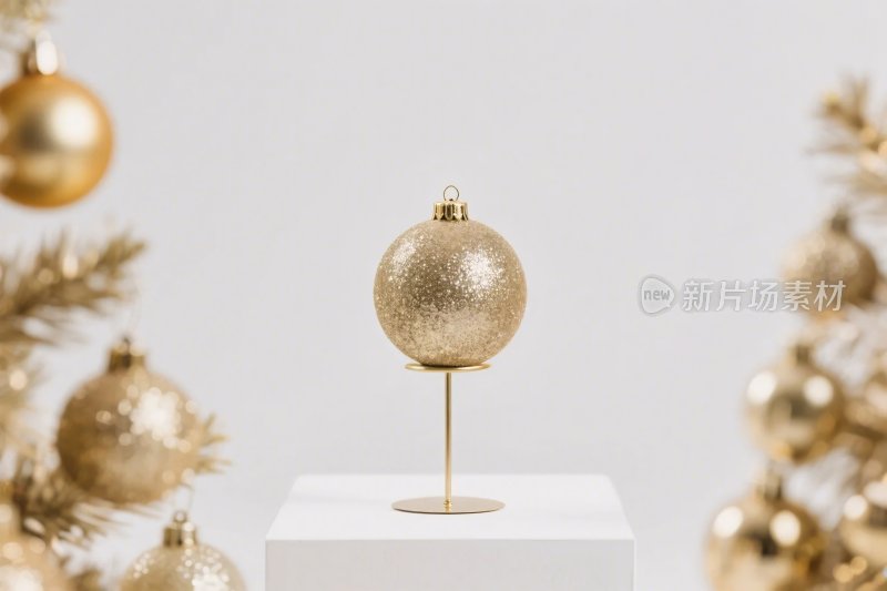 金色圣诞球装饰
