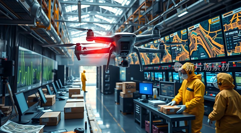 智能仓库无人机与人工协作的未来物流中心