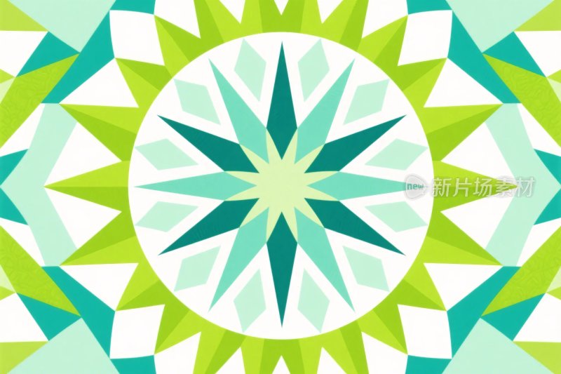 几何对称多彩图案