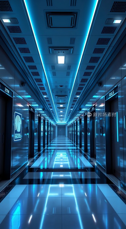 科技感走廊未来主义风格