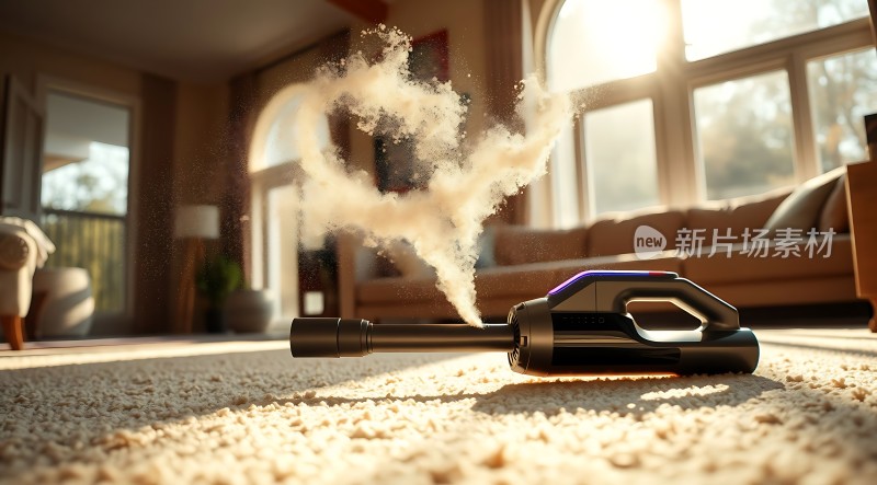 新片场素材 吸尘器清洁地毯