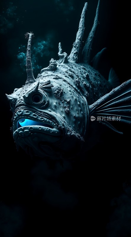 深海怪鱼神秘生物的惊悚面容