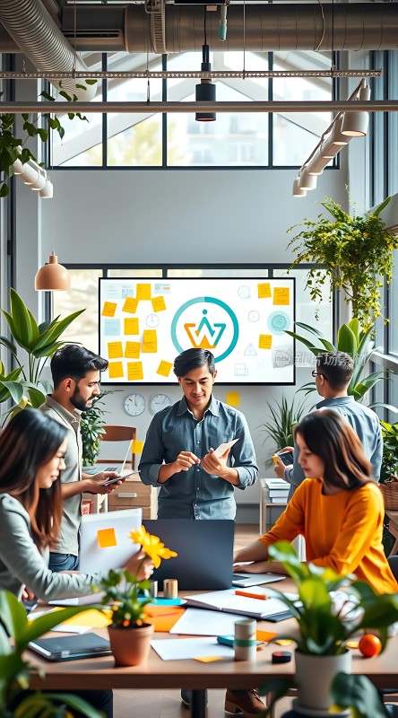 团队协作头脑风暴会议