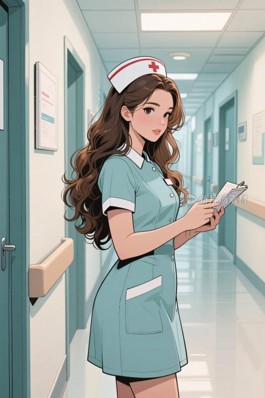 医院护士插画